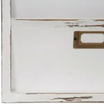 Pinnacle Distressed White Wood Wall Mail Organizer & Letter Bin with 4 Pockets thumbnail 5