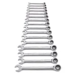 GearWrench 16-Piece Metric Master Combination Ratcheting Wrench Set thumbnail 4