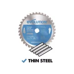 Evolution Power Tools 7 in. 68-Teeth Carbide Metal Cutting Saw Blade for Thin Steel thumbnail 2