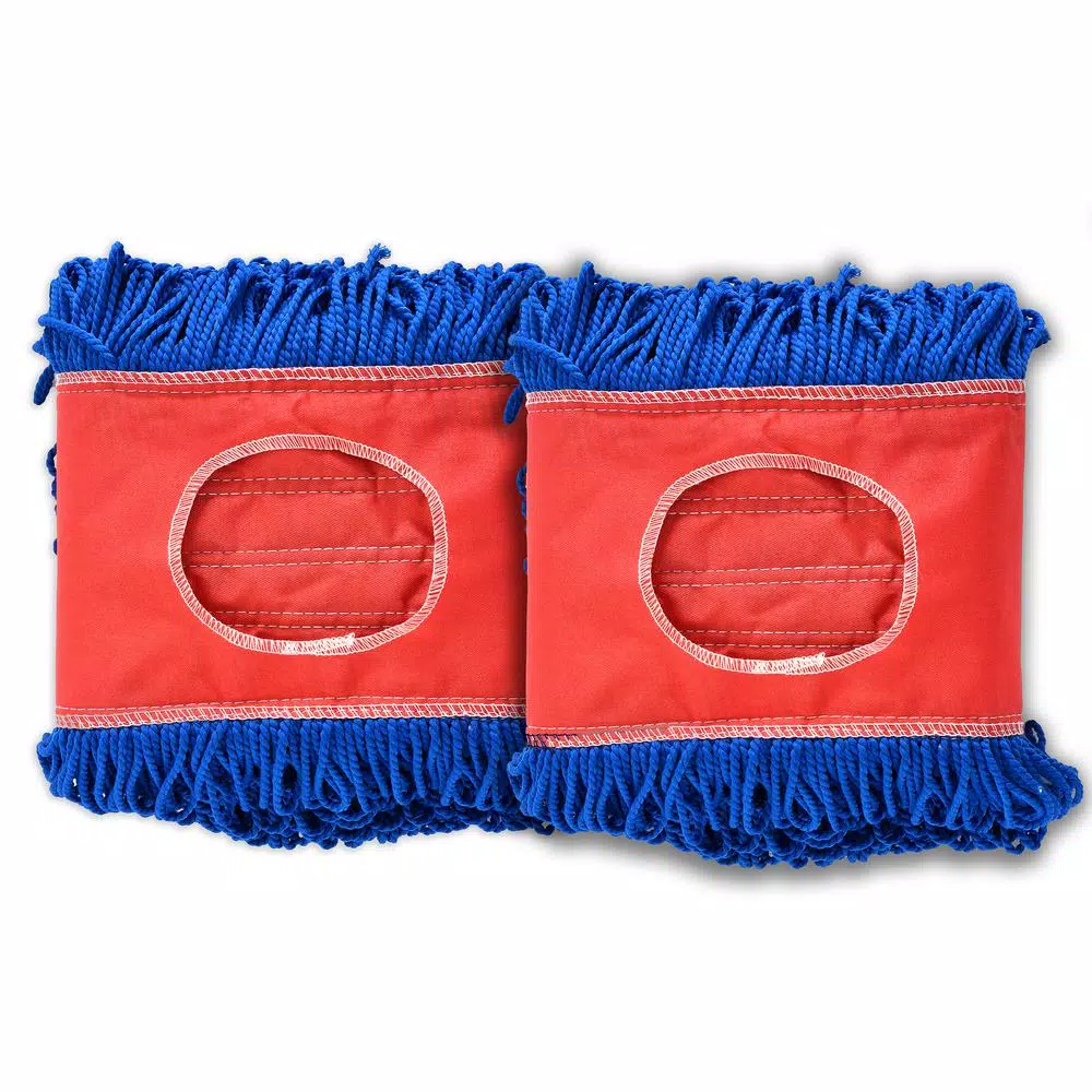 Alpine Industries 24 in. Microfiber Dust Dry Mop Replacement Head, 2-Pack
