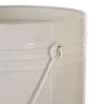 Glitzhome 13 in. Farmhouse Enamel Metal Canister with Wire Handle and Distressed Finish thumbnail 4