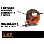 BLACK+DECKER BDEJS600C 5 Amp Corded Jig Saw with Curve Control thumbnail 2