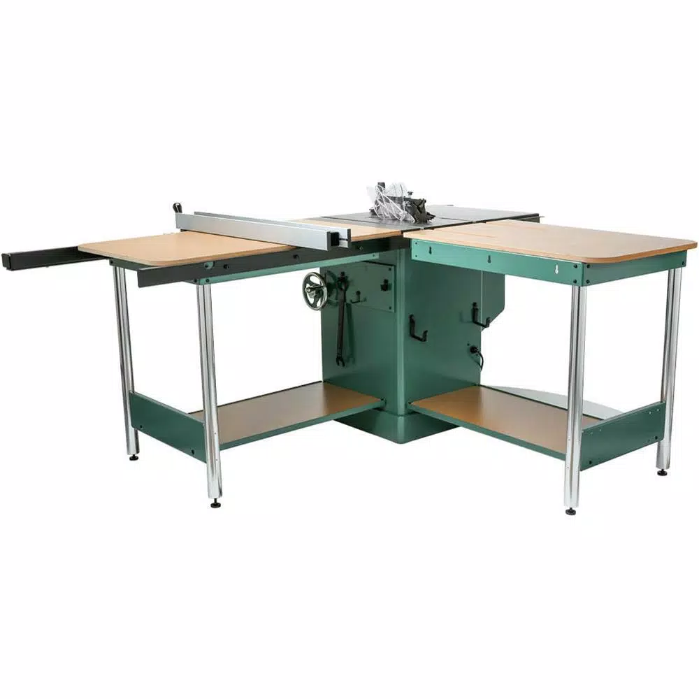 Grizzly Industrial 10 in. 3 HP 220-Volt Heavy-Duty Cabinet Table Saw with Riving Knife