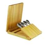 Legacy Asiago Folding Rubberwood Cutting Board and 4-Piece Stainless Steel Cheese Tool Set thumbnail 4