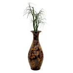 Uniquewise 36 in. Traditional Brown Trumpet Shaped Floor Vase thumbnail 2