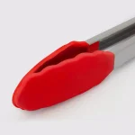 ExcelSteel 12 in. Stainless Steel Tongs with Red Silicone Tips, Stay-Cool Handle (Set of 2) thumbnail 2