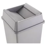 Rubbermaid Commercial Products Rubbermaid Commercial Untouchable Replacement Swing Top Lid, Grey, Square thumbnail 1