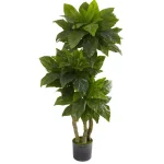 Nearly Natural 5 ft. UV Resistant Artificial Bird Nest Fern Tree - Indoor/Outdoor thumbnail 1