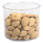 Home Basics 0.9 L Twist 'N Lock Air-Tight White Round Plastic Canister thumbnail 4