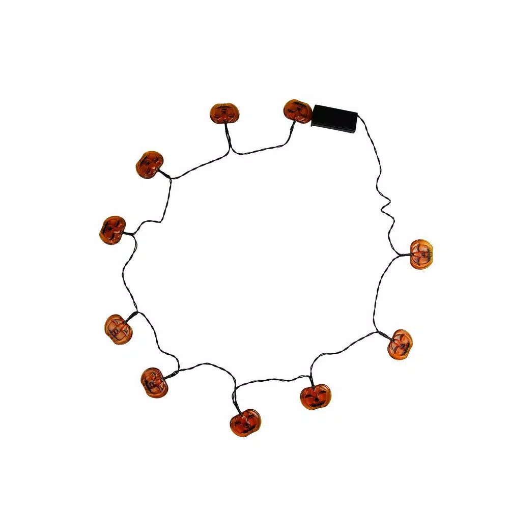 Northlight LED Halloween String Lights Set - Skull, Spider, and Jack-o-Lantern Novelty Lights (90 Count)