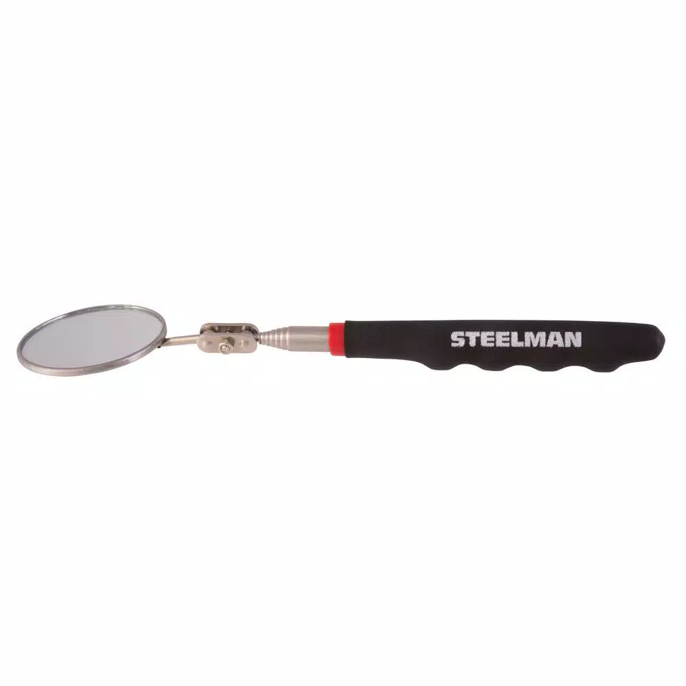 Steelman 36 in. Telescoping Round Inspection Mirror with 360° Articulating Head