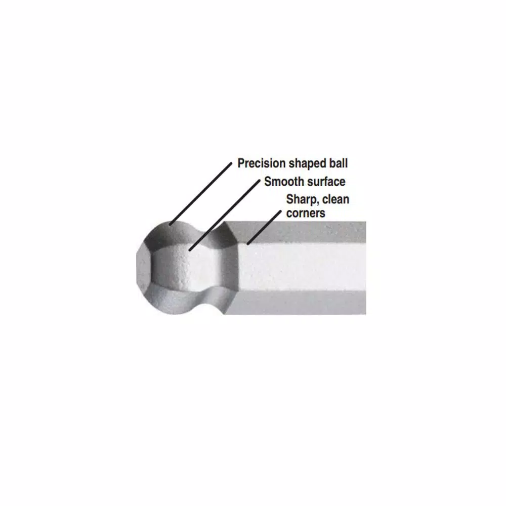 Bondhus Metric Ball End Power Bit Set with ProGuard Finish (9-Piece)