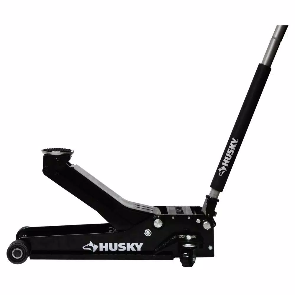 Husky 3.5-Ton Low Profile Floor Jack with Quick Lift and Universal Joint Release