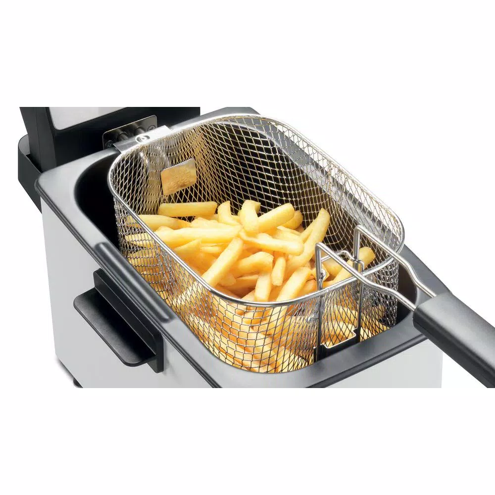 DeLonghi De'Longhi Dual Zone 4L Stainless Steel Deep Fryer with Easy Clean Drain System