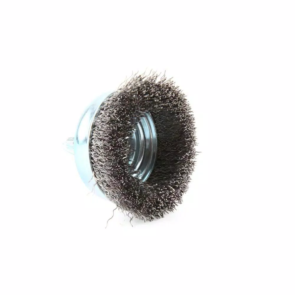 Lincoln Electric 1-1/2 in. Crimped Cup Wire Brush with 1/4 in. Shank