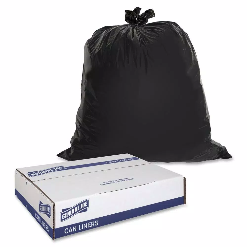 Genuine Joe 30 Gal. Heavy-Duty Trash Can Liners, 1.5 Mil, 100-Count