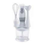 Brentwood Appliances 2-Speed White Handheld Immersion Mixer and Food Processor with Balloon Whisk thumbnail 1