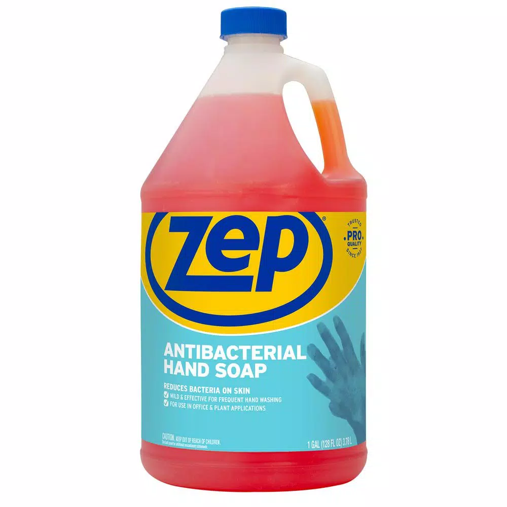 ZEP 128 oz. Antibacterial Liquid Hand Soap, Kills 99% of Germs, Fresh Clean Scent