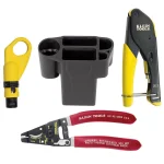 Klein Tools Coaxial Installation Tool Set with Molded Hip Pouch for RG56, RG59, RG6, RG6Q Cables thumbnail 1