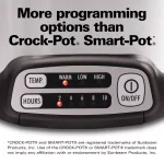Hamilton Beach 6 Qt. Stovetop Sear and Cook Programmable Slow Cooker, Stainless Steel thumbnail 5