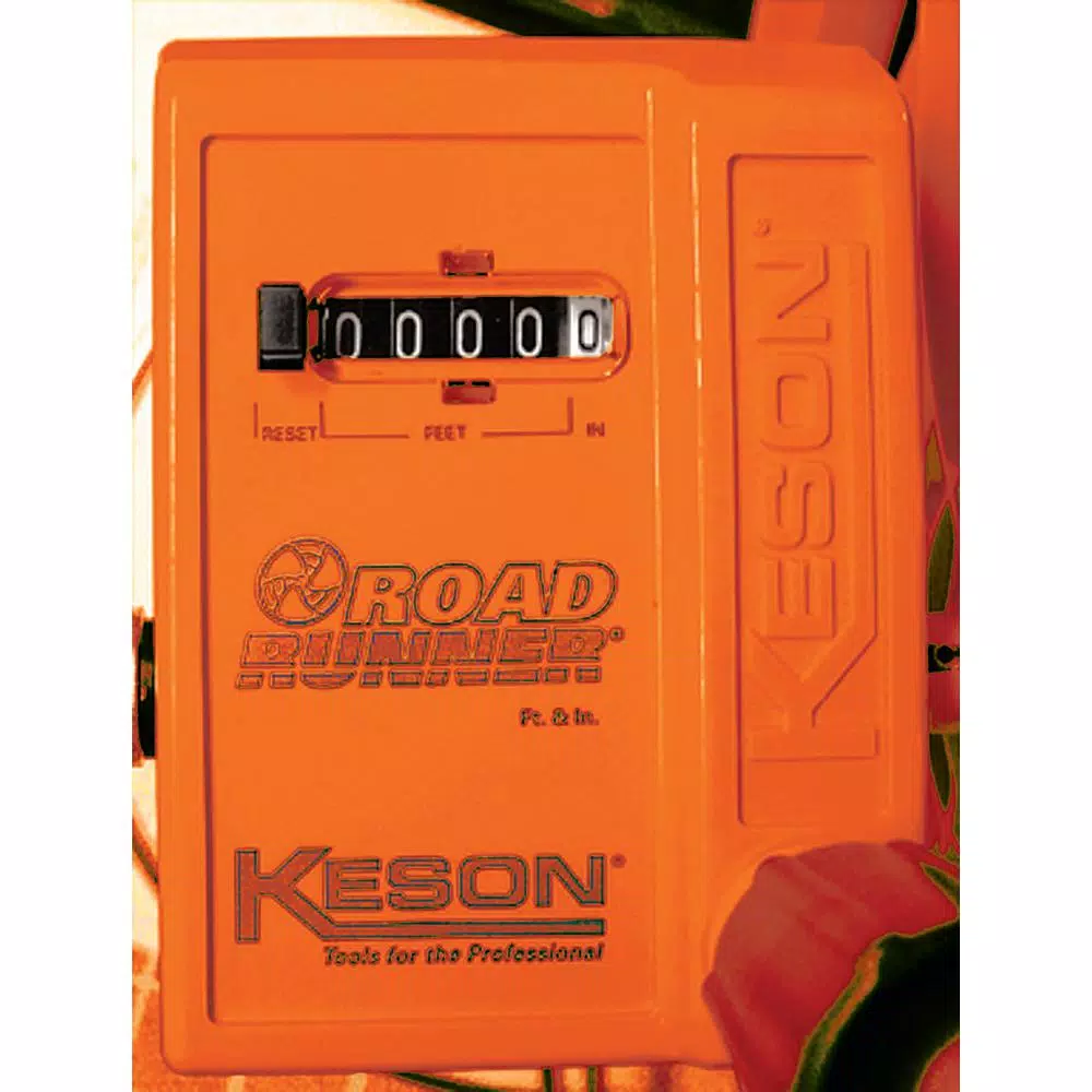 Keson 12 in. Metal/Resin Composite Measuring Wheel with Telescoping Handle and 5-Digit Counter