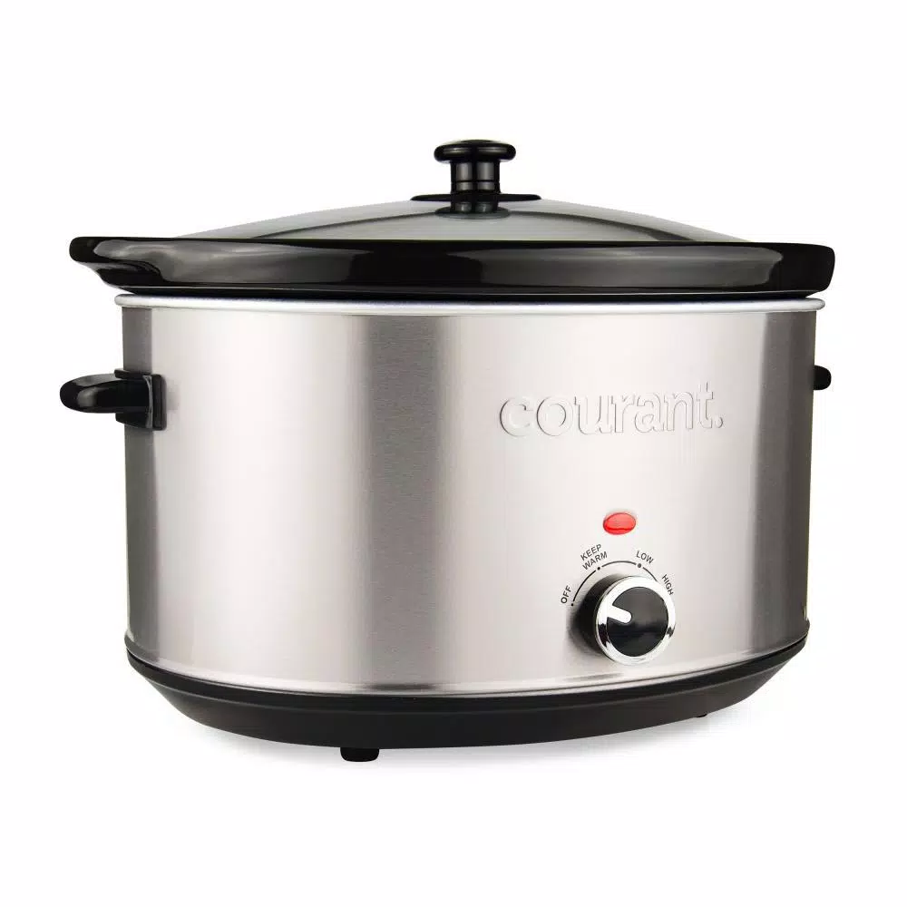 Courant 8.5 Qt. Stainless Steel Slow Cooker with Temperature Settings
