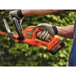 BLACK+DECKER 40V Lithium-Ion Cordless Hedge Trimmer with 22 in. Dual-Action Blade, Battery and Charger Included thumbnail 6