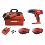 Hilti SFC 22-Volt Lithium-Ion 1/2 in. Cordless Drill Driver Kit with Two 4.0 Ah Batteries, Charger, Belt Clip and Bag thumbnail 1