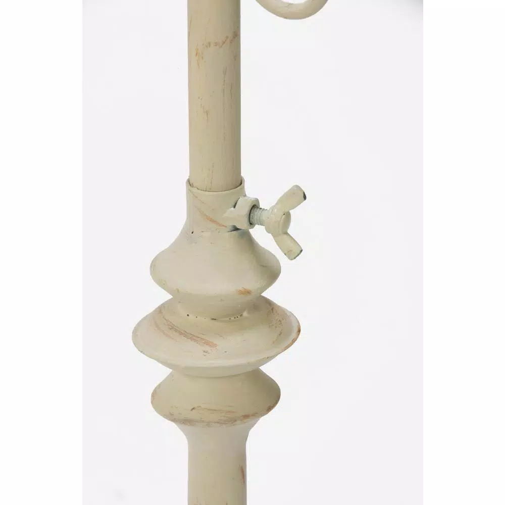 Tripar International, Inc Cream Antiqued Metal Wreath and Stocking Holder - Adjustable Stand