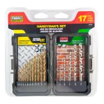 MIBRO 17-Piece Titanium Coated HSS and Carbide Masonry Drill Bit Set thumbnail 2