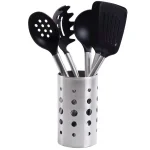 Oster Wrexham 6-Piece Kitchen Utensil Set with Stainless Steel Holder, Heat-Resistant Nylon Heads thumbnail 1