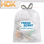 HDX 13 Gallon Scented Kitchen Trash Bags with Drawstring, Odor Control, White (140-Count) thumbnail 6