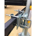 MaxxHaul 1500 lbs. Capacity Swing Back Trailer Jack with Dual Wheels, 26.5 in. to 38 in. Lift thumbnail 6