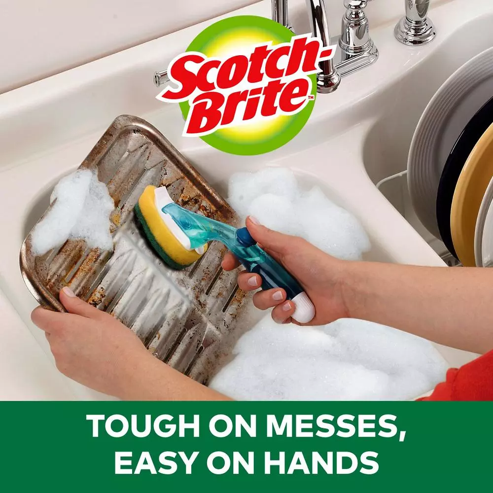 Scotch-Brite Heavy-Duty DishWand Scouring Pad Refills, Case of 12