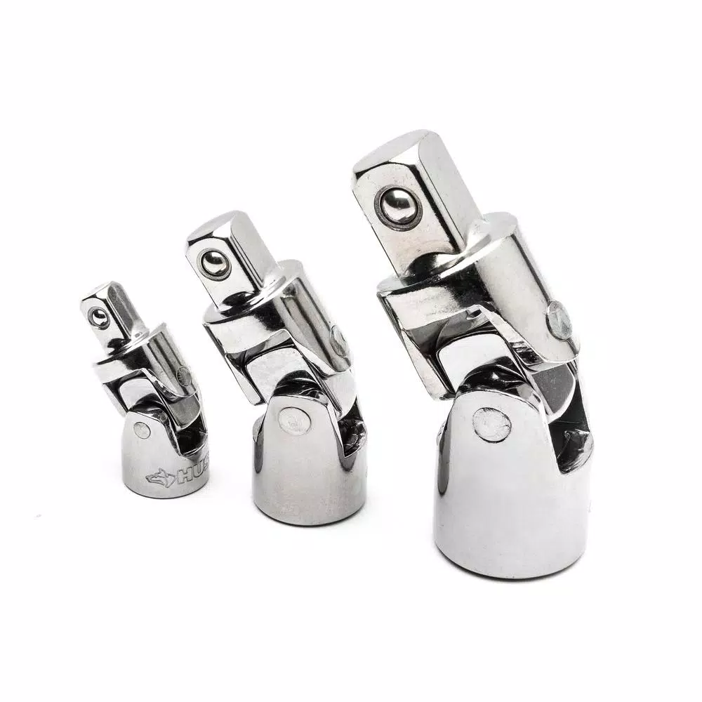 Husky 3-Piece Universal Joint Set, Alloy Steel Socket Adapters