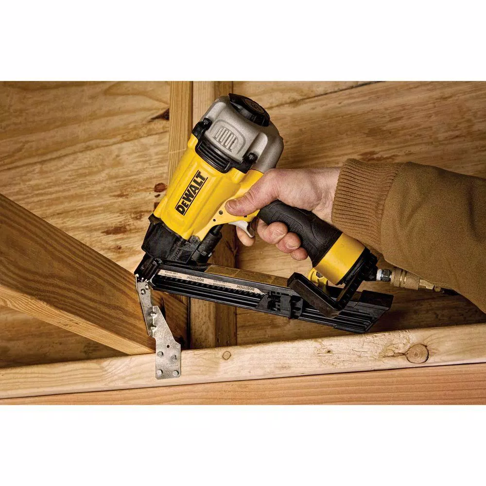 DEWALT 35-Degree Pneumatic Metal Connector Nailer, Compact Air Nailer for Tight Spaces