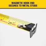 STANLEY FATMAX 25 ft. Magnetic Tape Measure, 14 ft. Standout, BladeArmor Protection thumbnail 6