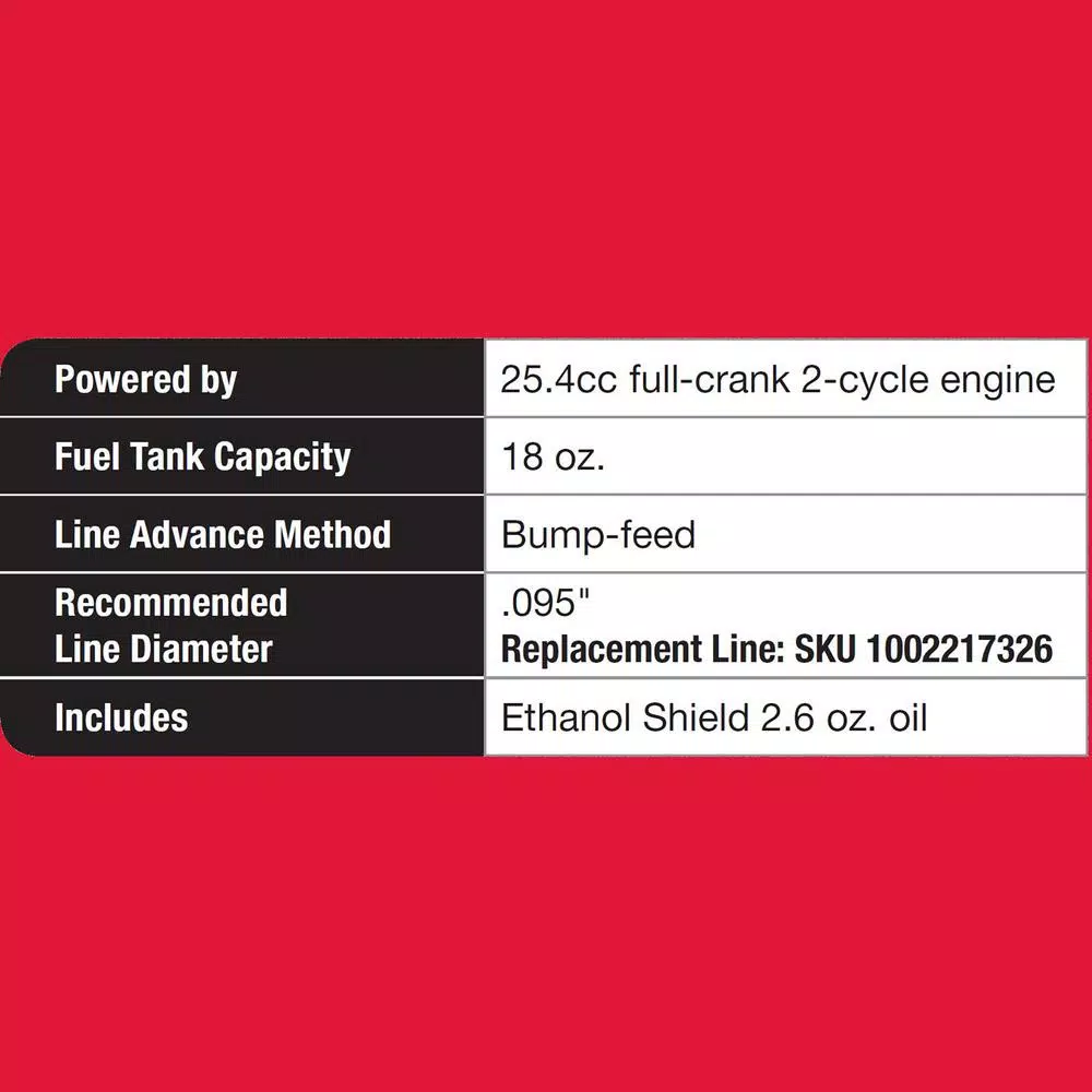 Toro 25.4cc 2-Cycle Gas String Trimmer, Attachment Capable, Straight Shaft