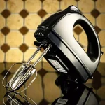 Ovente HM161 5-Speed Electric Hand Mixer, 150W, with Stainless Steel Chrome Beaters and Snap-On Storage Case, Black thumbnail 6