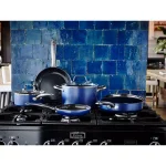 Blue Diamond 10-Piece Aluminum Ceramic Nonstick Cookware Set, Blue thumbnail 2