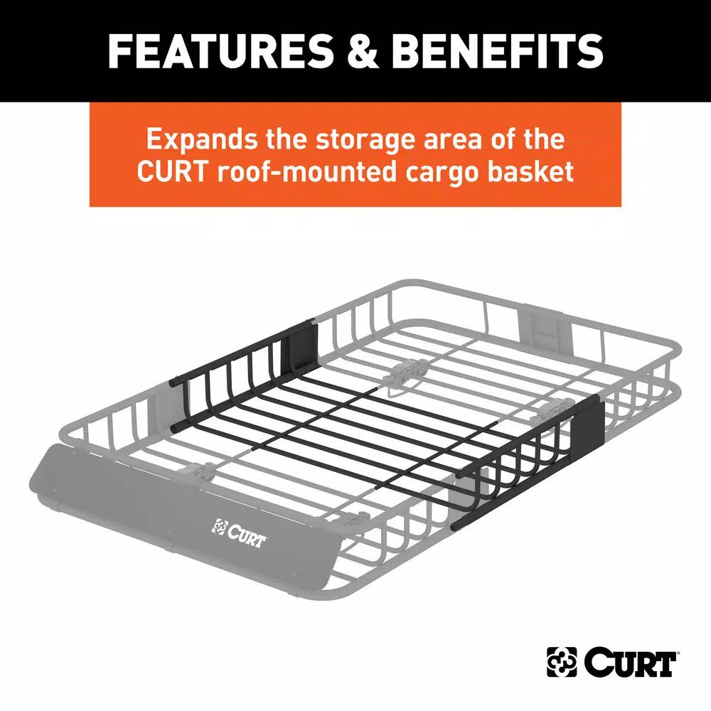 CURT 18117 Roof Cargo Basket Extension for 18115 Cargo Carrier