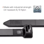 TR Industrial 8.9 in. Ultra Heavy-Duty UV Resistant Cable Ties, 250 lb. Tensile Strength (50-Pack) thumbnail 5