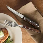 Tramontina Churrasco 8-Piece Steak Knife and Fork Set with Dark Brown Poly-Wood Handles thumbnail 8