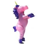 ALEKO's Inflatable Unicorn Adult Halloween Costume - Pink & Purple Unisex Party Suit thumbnail 1