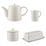Mason Cash Forest 4-Piece Cream Stoneware Breakfast Set, 59 fl. oz. thumbnail 1