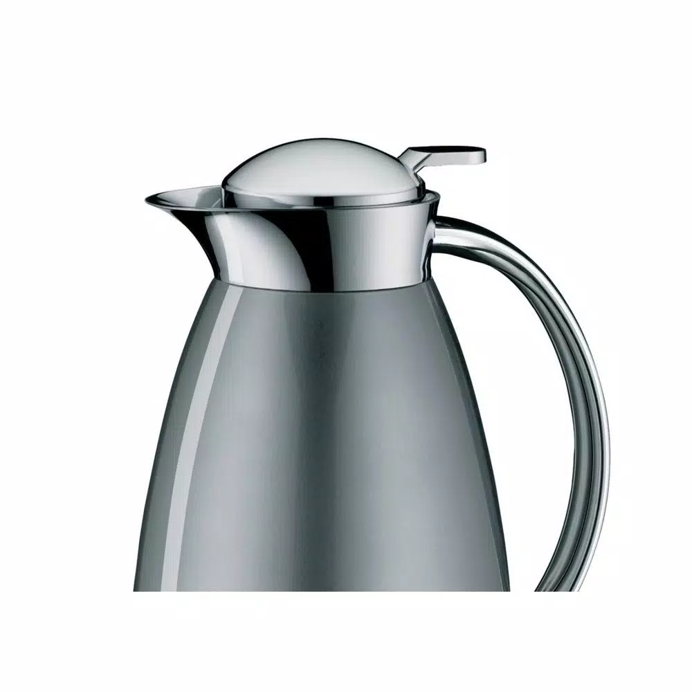 Alfi Gusto Glass Vacuum-Insulated Carafe, 1 Liter, Space Gray