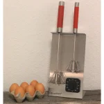 BergHOFF Red 2-Piece Stainless Steel Whisk Set with Storage Stand and Free Timer thumbnail 3