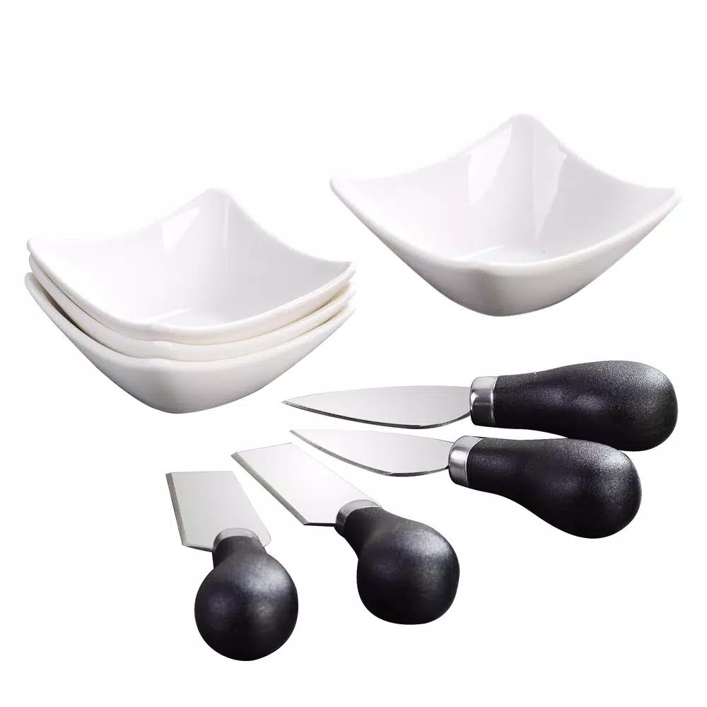MALACASA 2.95-Inch White Porcelain Ramekins Set of 4, Ceramic Small Serving Bowls