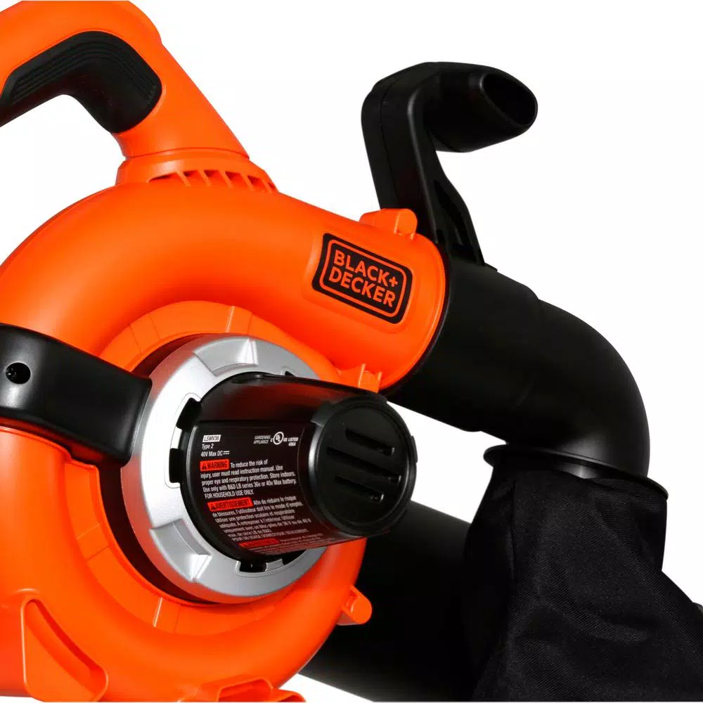 BLACK+DECKER 40V MAX Cordless Handheld Leaf Sweeper and Vacuum with 1.5 Ah Battery and Charger