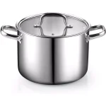 Cook N Home 7-Piece Tri-Ply Clad 18/10 Stainless Steel Cookware Set thumbnail 6